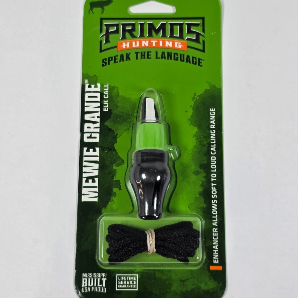 Elk Hunting Call Primos® MEWIE GRANDE™ Model 950 Compact Size Reed Style New